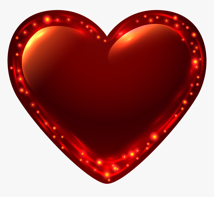 Transparent Glowing Heart Png, Png Download, Free Download