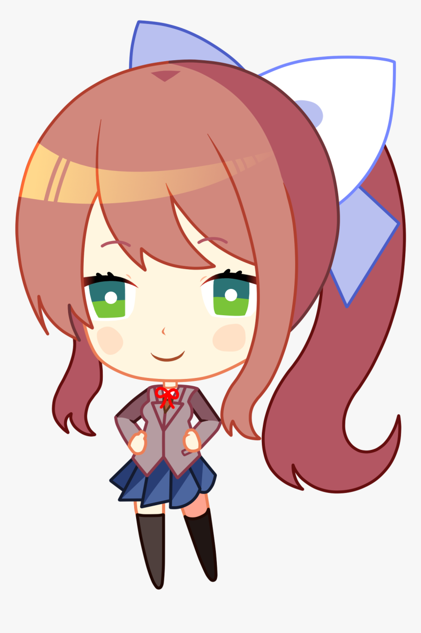 Oc Fanarttitle This - Doki Doki Monika Cute, HD Png Download, Free Download