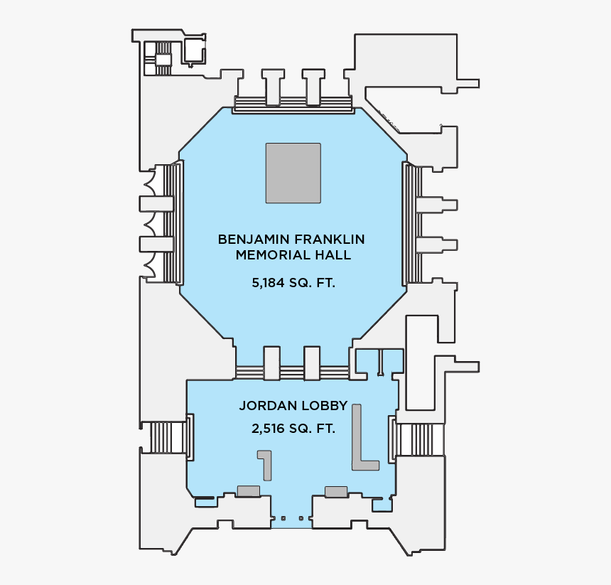 Franklin Hall And Jordan Lobby Floor Plan, HD Png Download, Free Download