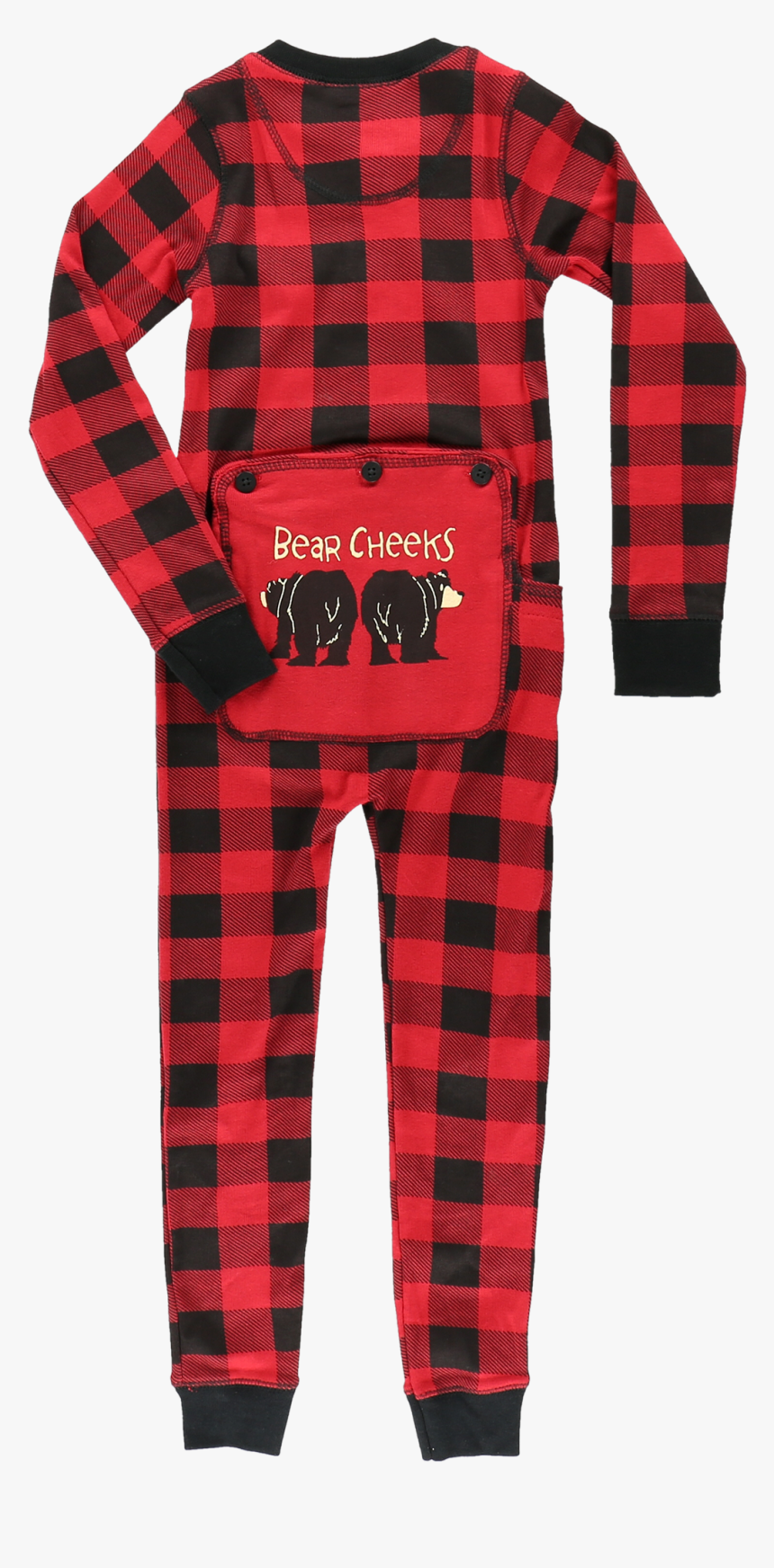 Transparent Bear Trap Png - Plaid Onesie Bear Cheeks, Png Download, Free Download