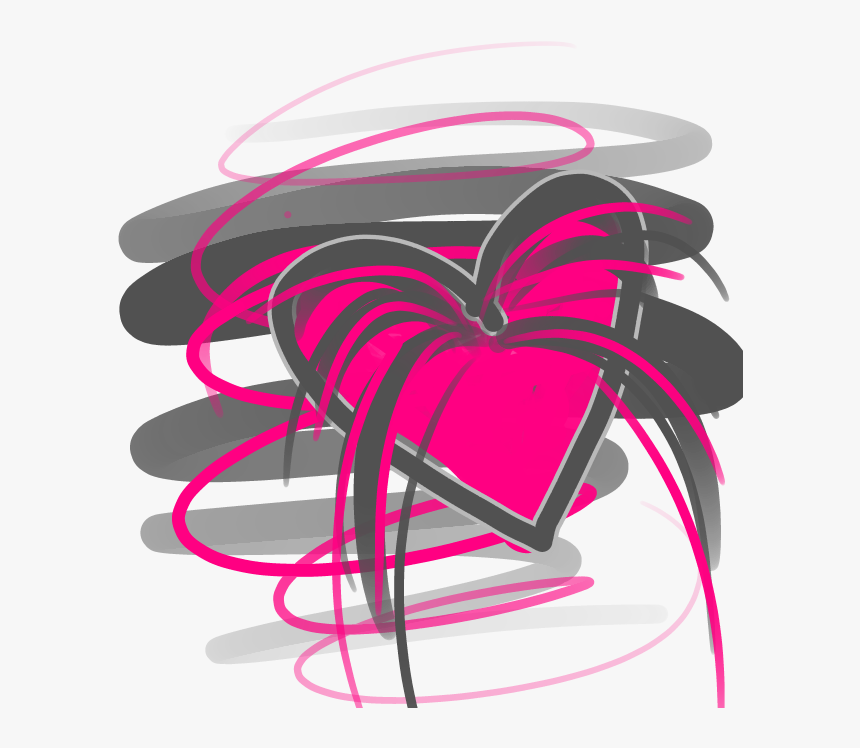 #doodle #scribbles #drawing #love #heart #hotpink #pink - Illustration, HD Png Download, Free Download