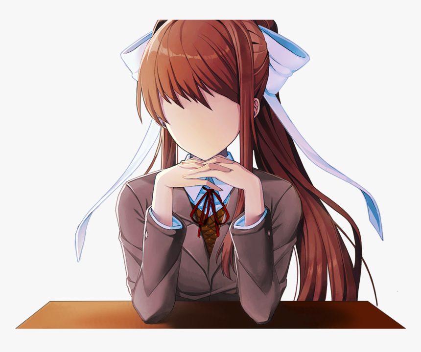 Monika Doki Doki Literature Club Png Clipart Free Stock - L Love Monika Doki Doki, Transparent Png, Free Download