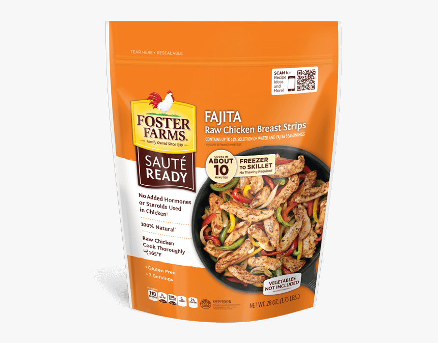 Saute Ready Fajita Chicken Breast Strips - Foster Farms Garlic Herb Chicken, HD Png Download, Free Download