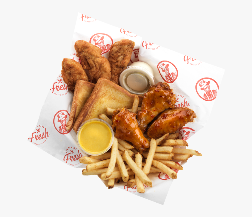 Slim Chickens 3 Wing And 3 Chicken Tender Meal - Slim Chickens, HD Png Download, Free Download