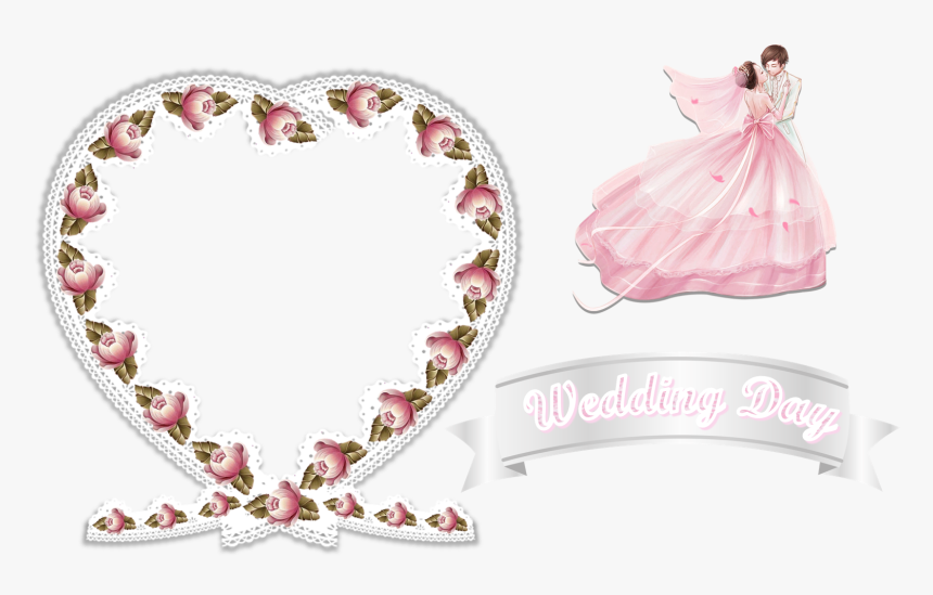 Svg Wedding Card All Components Cuttings Files Png - Bransoletka Sznurek Ze Zlotem, Transparent Png, Free Download