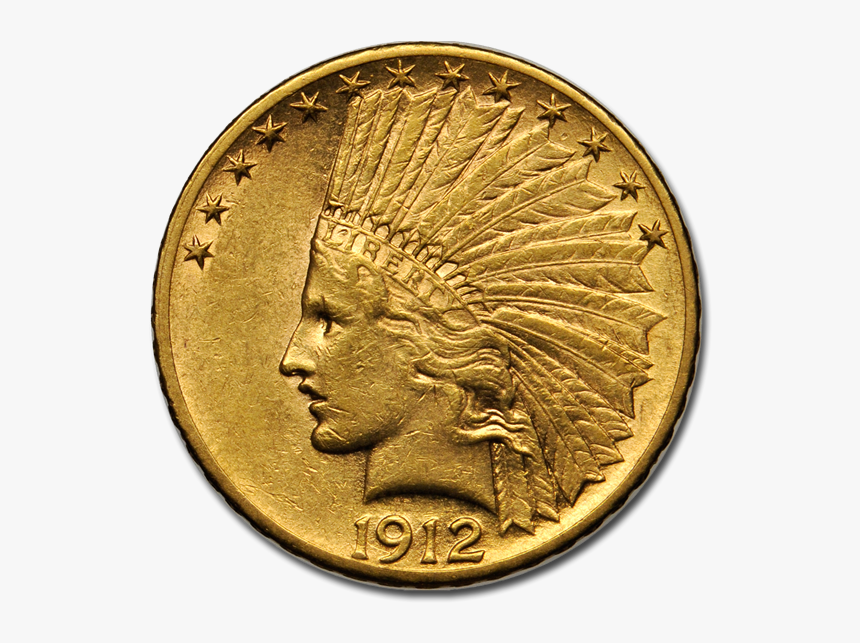 Picture Of $10 Indian Head Gold Coins Xf - Numismatic Coins, HD Png Download, Free Download