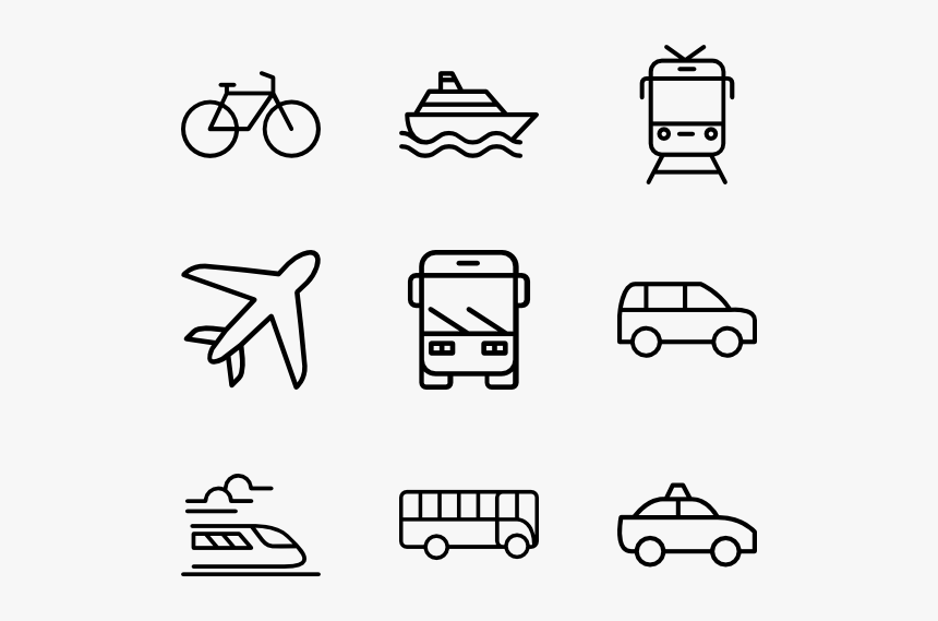 Transportation - Transport Line Icon Png, Transparent Png, Free Download