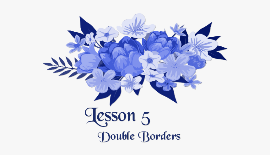 Header - Blue Flower Wedding Invitation Png, Transparent Png, Free Download