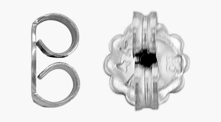 Standard View Of En6 In White Metal - Earrings, HD Png Download, Free Download