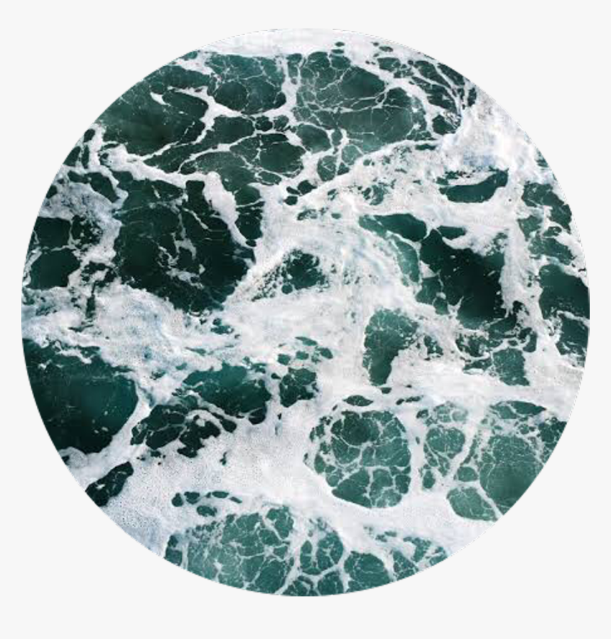 #blue #waves #ocean #sea #circle #background 🌊 #freetoedit - Ocean Png Background Circle, Transparent Png, Free Download