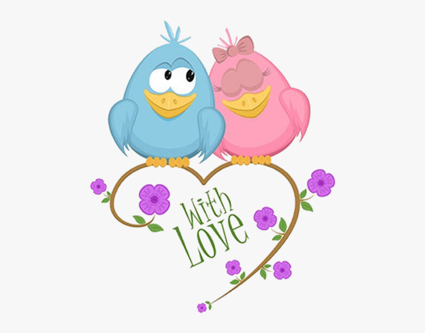 Cute Love Birds Clipart, HD Png Download, Free Download