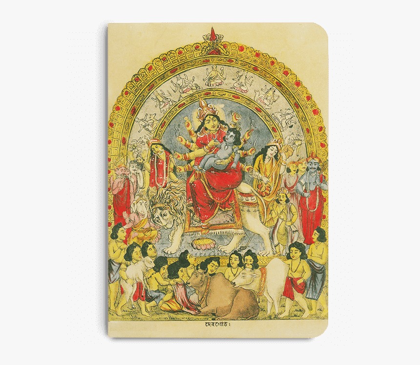 Dailyobjects Goddess Durga With Baby Krishna A5 Notebook - Goddess Durga And Krishna, HD Png Download, Free Download