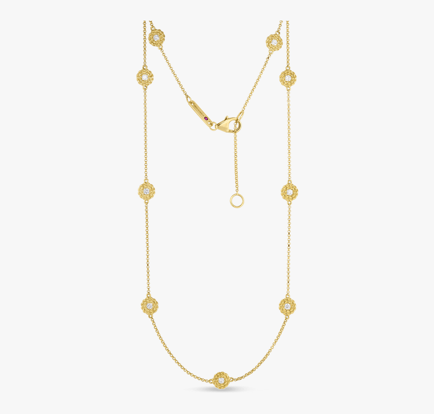 Roberto Coin Necklace With Diamond Stations - Png And Sons Gold Chain, Transparent Png, Free Download