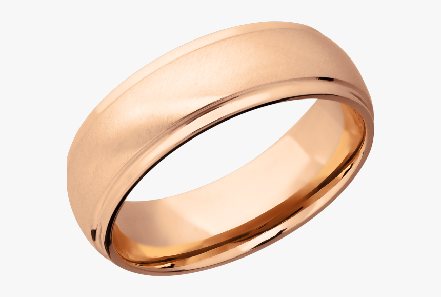 14k Rose Gold 7mm Band E, HD Png Download, Free Download