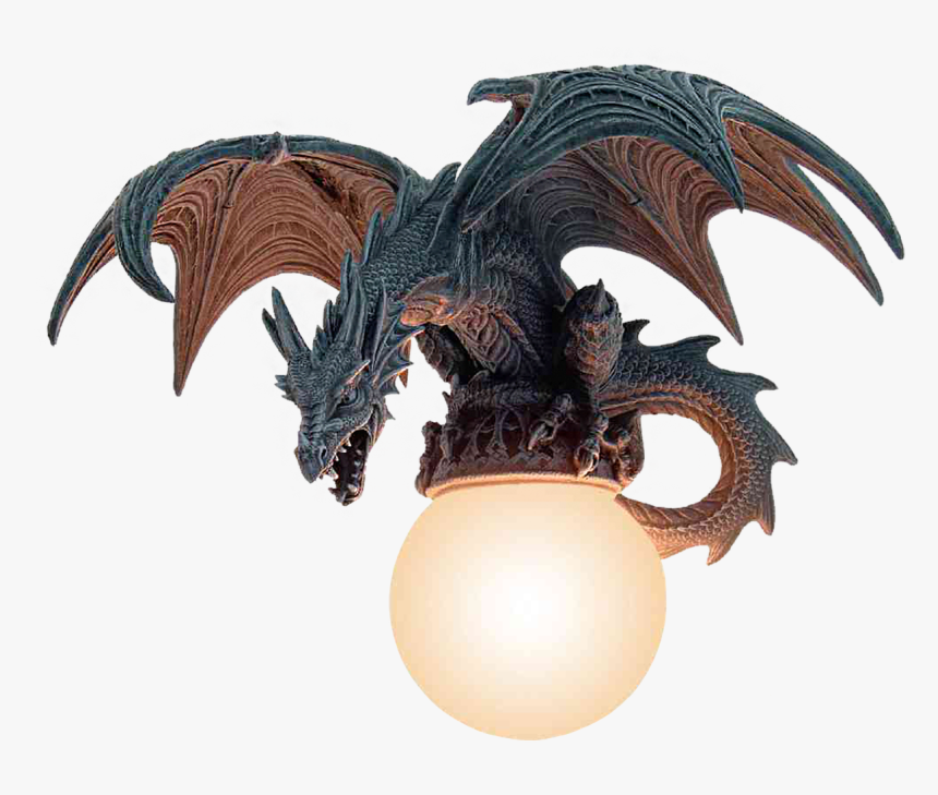 Dragon Fantasy Lamp Free Picture - Dragones Volando Png, Transparent Png, Free Download