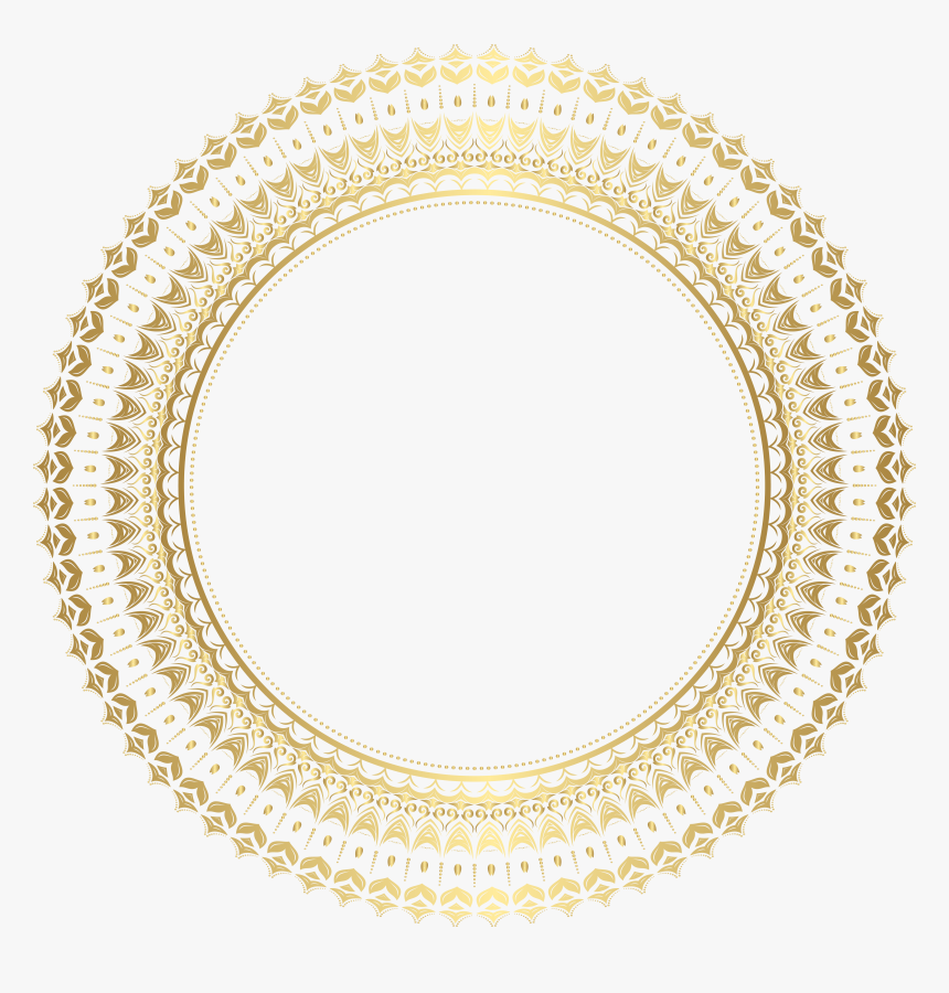 Round Gold Frame Png, Transparent Png, Free Download