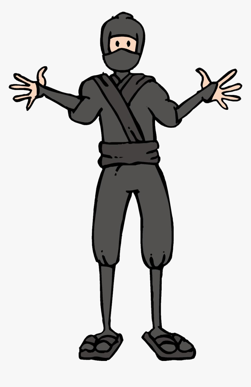 Ninja Png - Cartoon Ninja Body, Transparent Png, Free Download