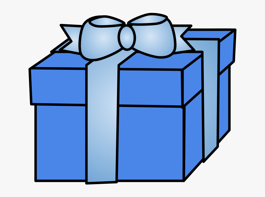 Gift, Lid, Ribbon, Hanukkah, Light Blue - Blue Gift Clipart, HD Png Download, Free Download