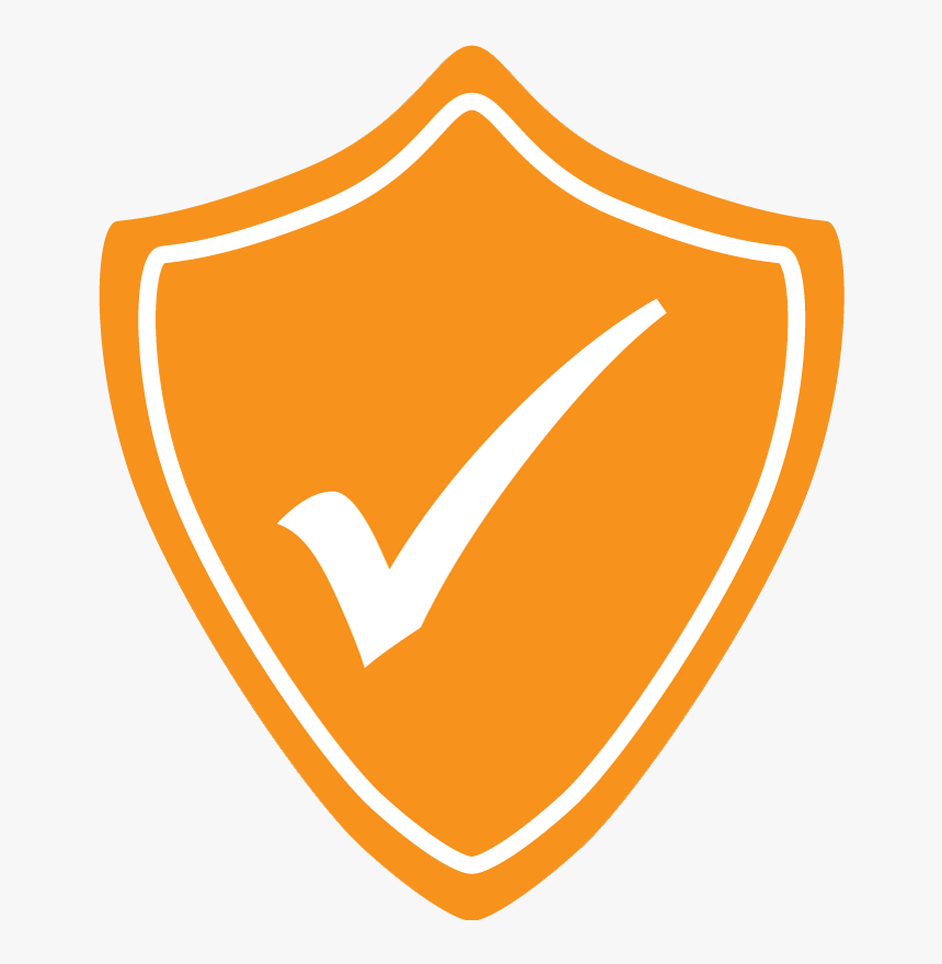 Orange Tick Shield, HD Png Download, Free Download