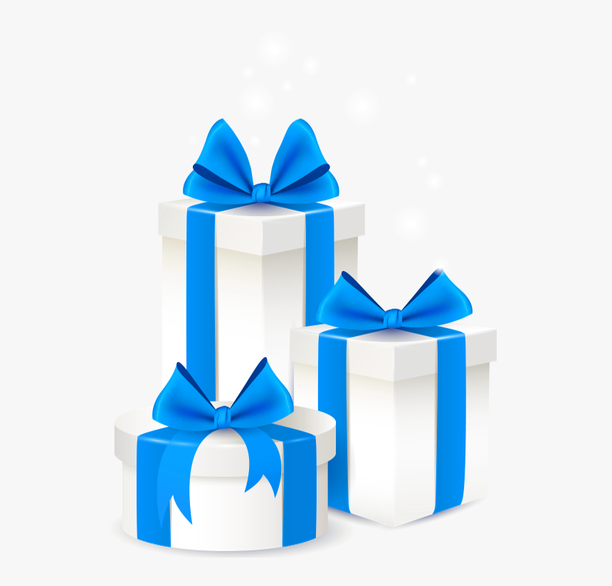 Instant Holiday Gifts - Cajas De Regalos Azules, HD Png Download, Free Download