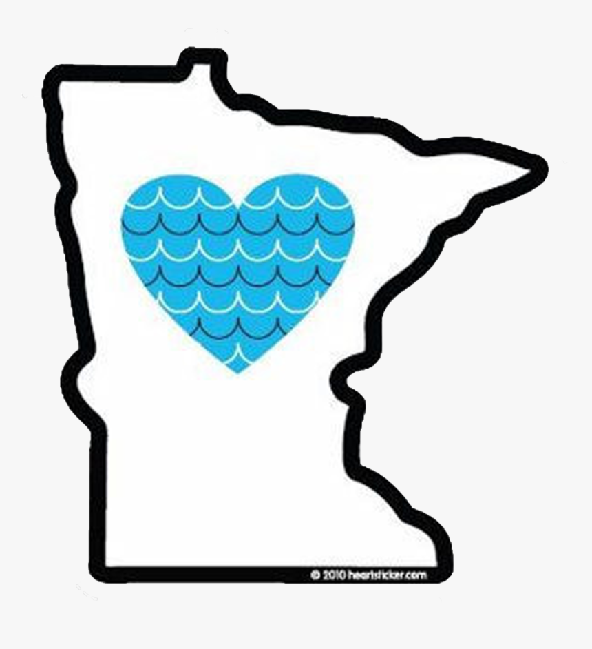 Minnesota With Blue Heart, HD Png Download, Free Download