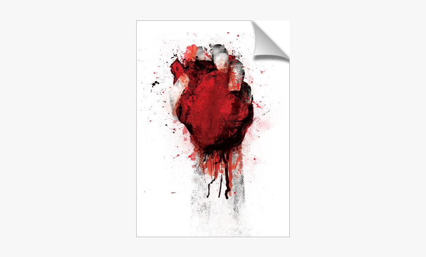 Heart In Fist Bleeding - Drawing Bleeding Heart In Hand, HD Png Download, Free Download