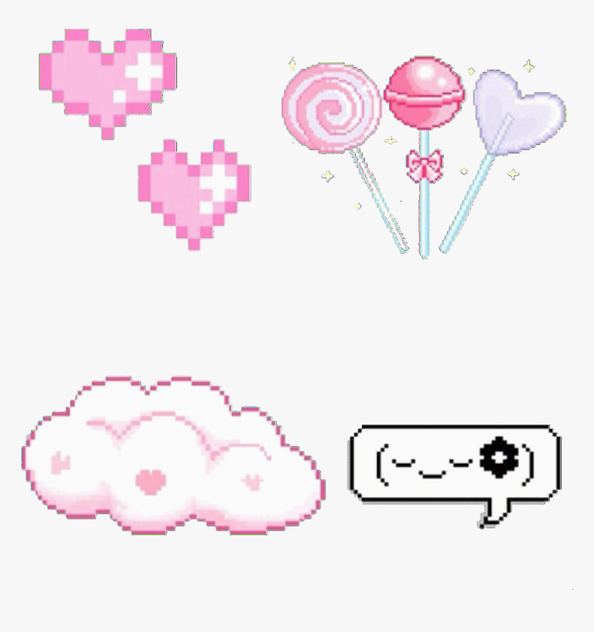 Pixel And Overlay Image - Pixel Cute Kawaii Gifs, HD Png Download, Free Download