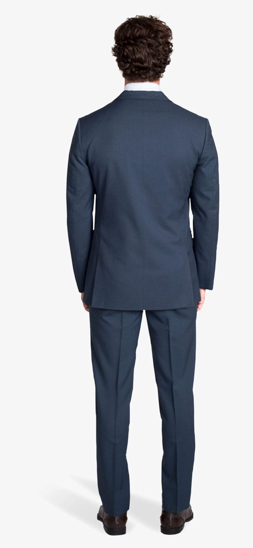 Slate Blue Notch Lapel Suit - Men Suit Back Design, HD Png Download, Free Download