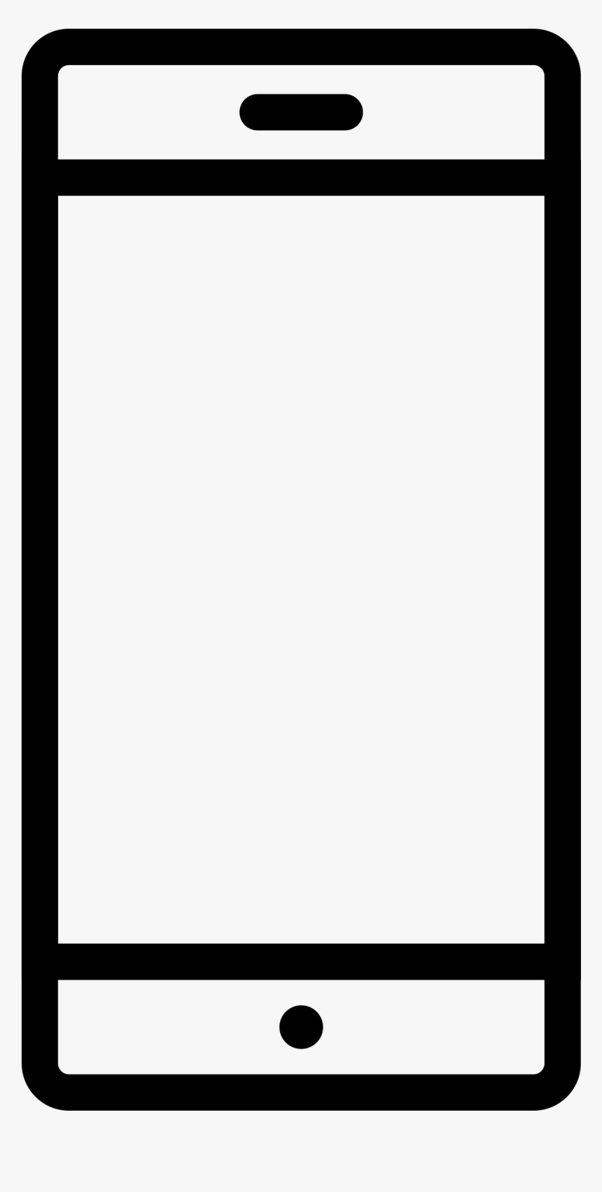 Black And White Cell Phone Png - Mobile Marketing Campaign Icon Png, Transparent Png, Free Download