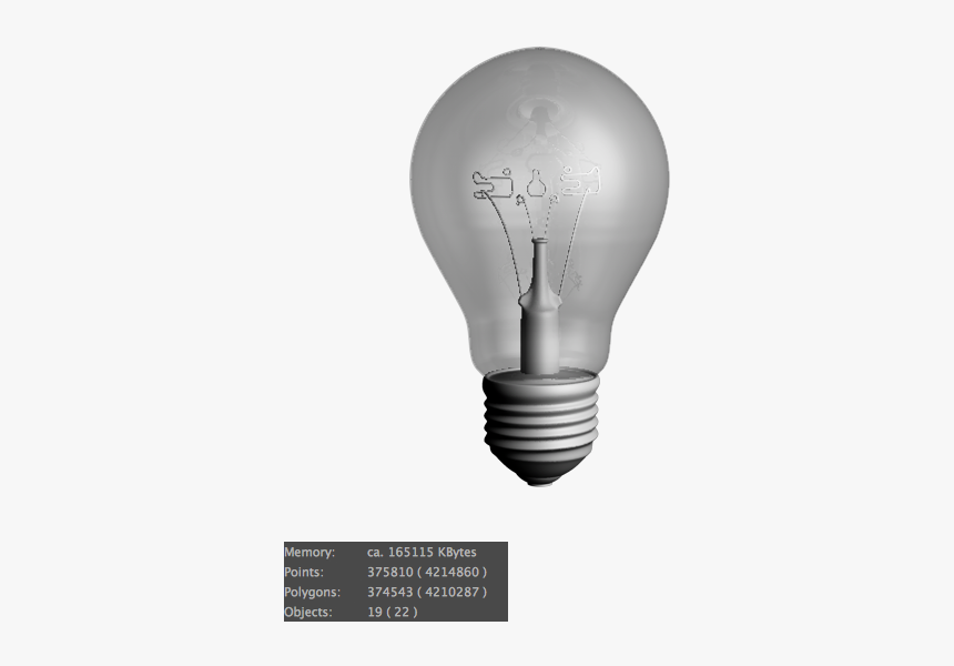 3d Bulp - Incandescent Light Bulb, HD Png Download, Free Download