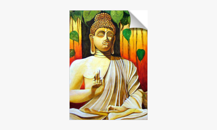 Gautam Buddha Abstract Paintings, HD Png Download, Free Download