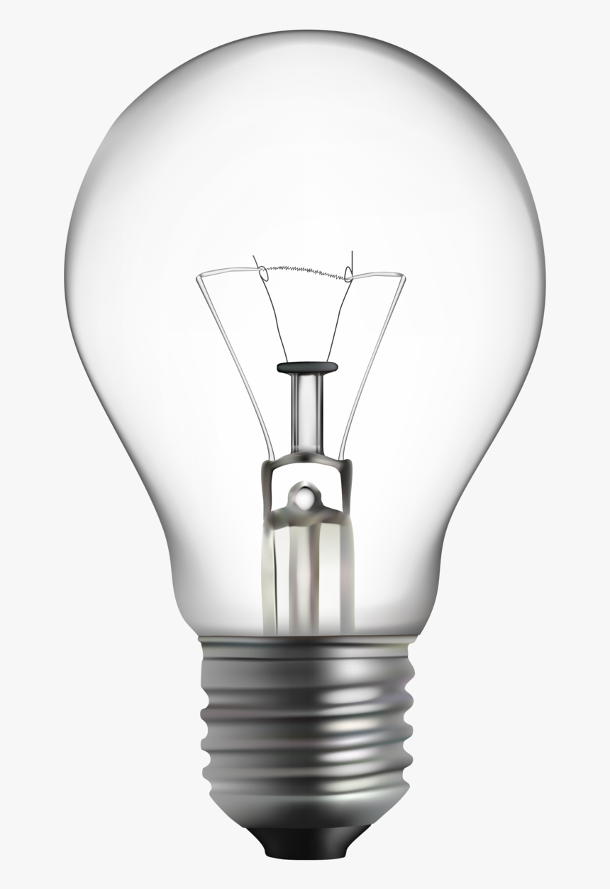 Light-bulb - Realistic Light Bulb Drawing, HD Png Download, Free Download