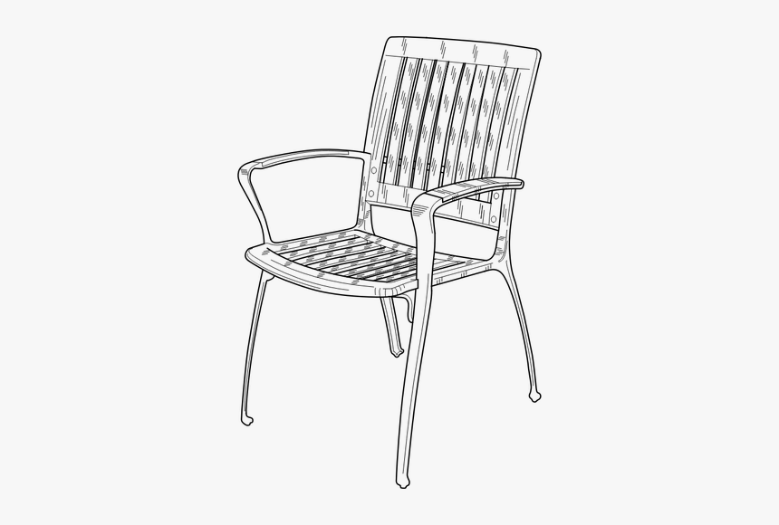 Plastic Chair Vector Image - Chair Clip Art, HD Png Download, Free Download