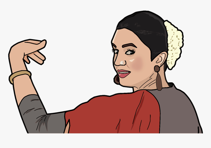 Woman, Indian, Indian Woman, Huma Qureshi, Lady, Women - Cartoon, HD Png Download, Free Download