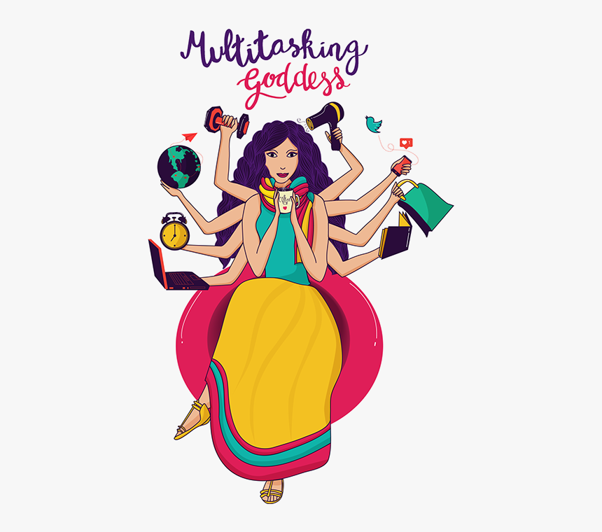 Modern Indian Woman Cartoon, HD Png Download, Free Download