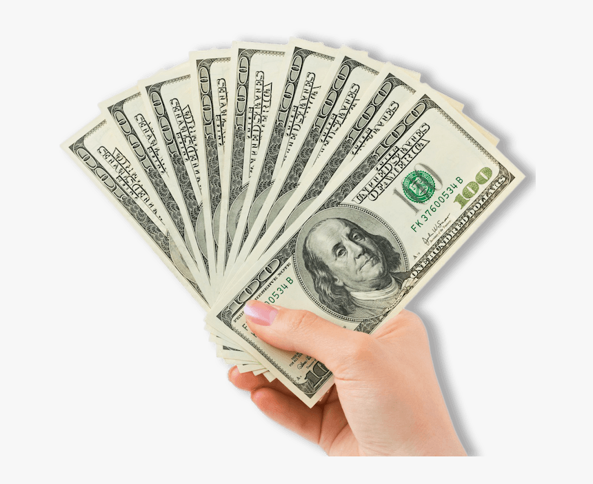 Vlam Cosmetics Affiliates - Hand Holding Money Png, Transparent Png, Free Download