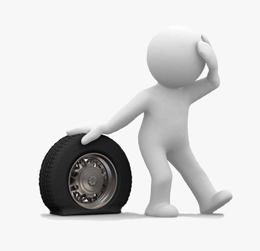 Clipart Flat Tyre, HD Png Download, Free Download