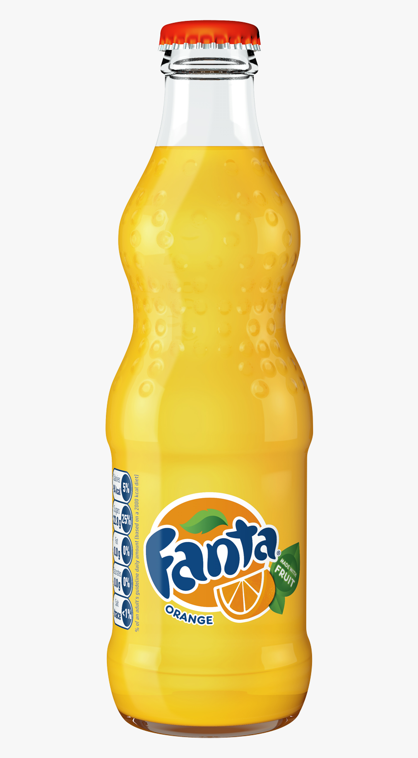 Fanta Orange Glass Bottle 24 X 330ml - Fanta Glass Bottle Png Transparent, Png Download, Free Download