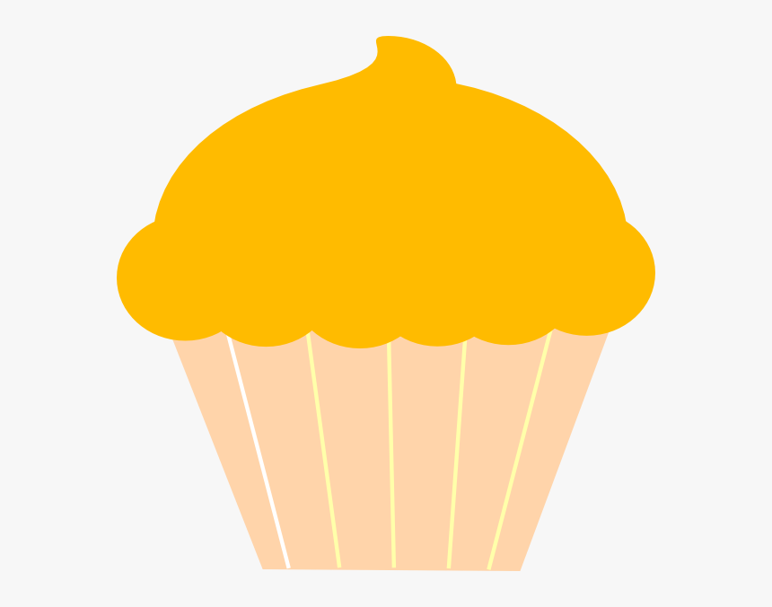 Cupcake Clip Art - Yellow Clipart Cupcakes Transparent Background, HD Png Download, Free Download