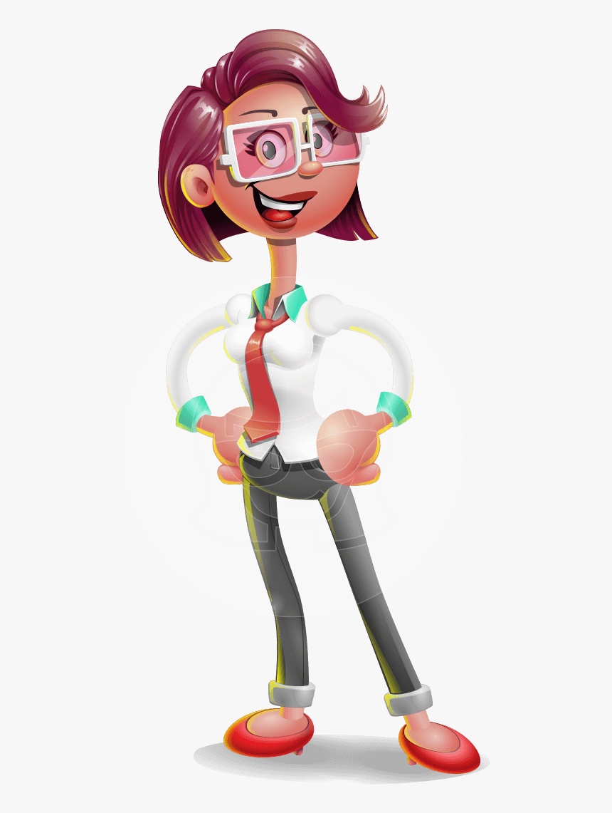 Business Girl 3d Vector Cartoon Character Aka Stephanie - Cartoon, HD Png Download, Free Download