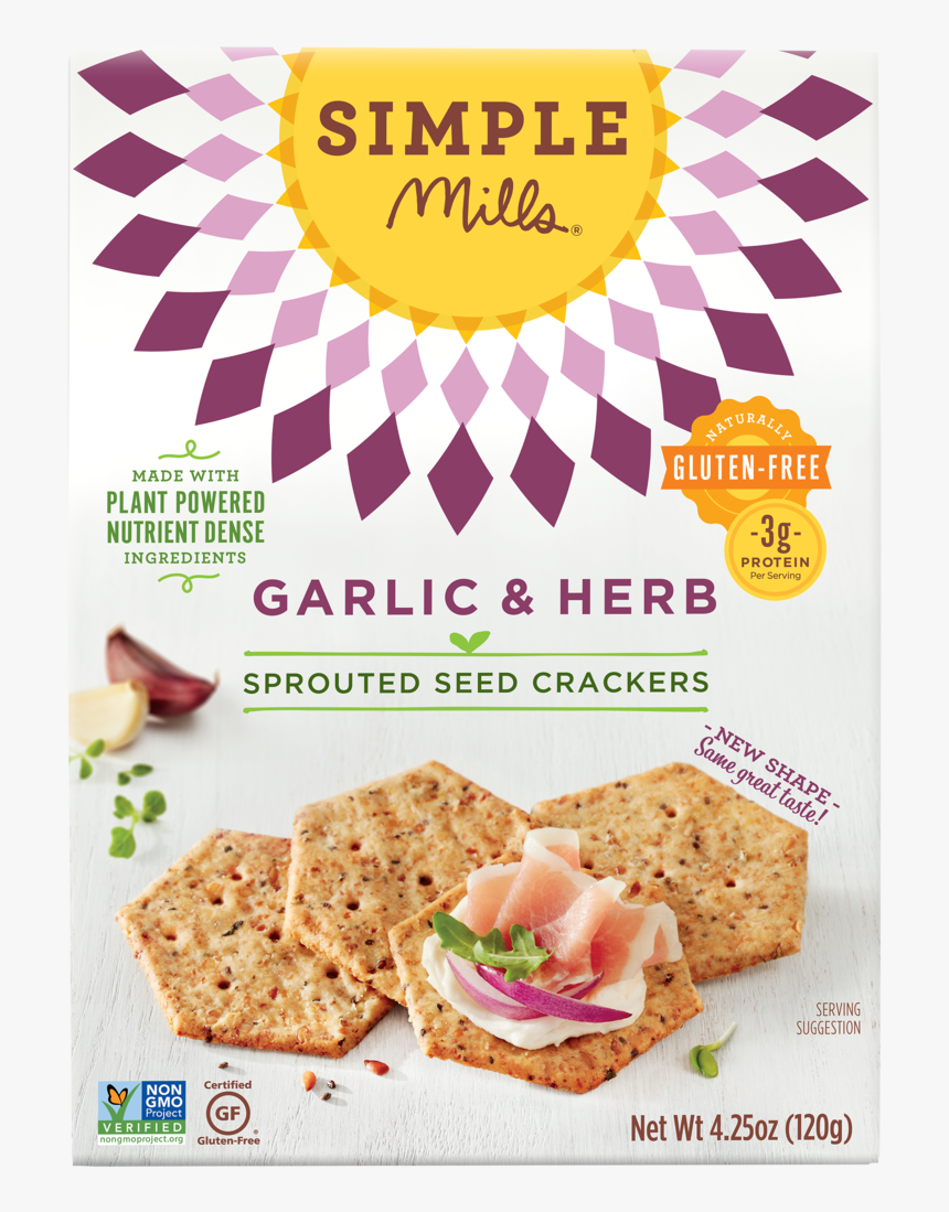 Img - Simple Mills Almond Flour Crackers Nutrition, HD Png Download, Free Download