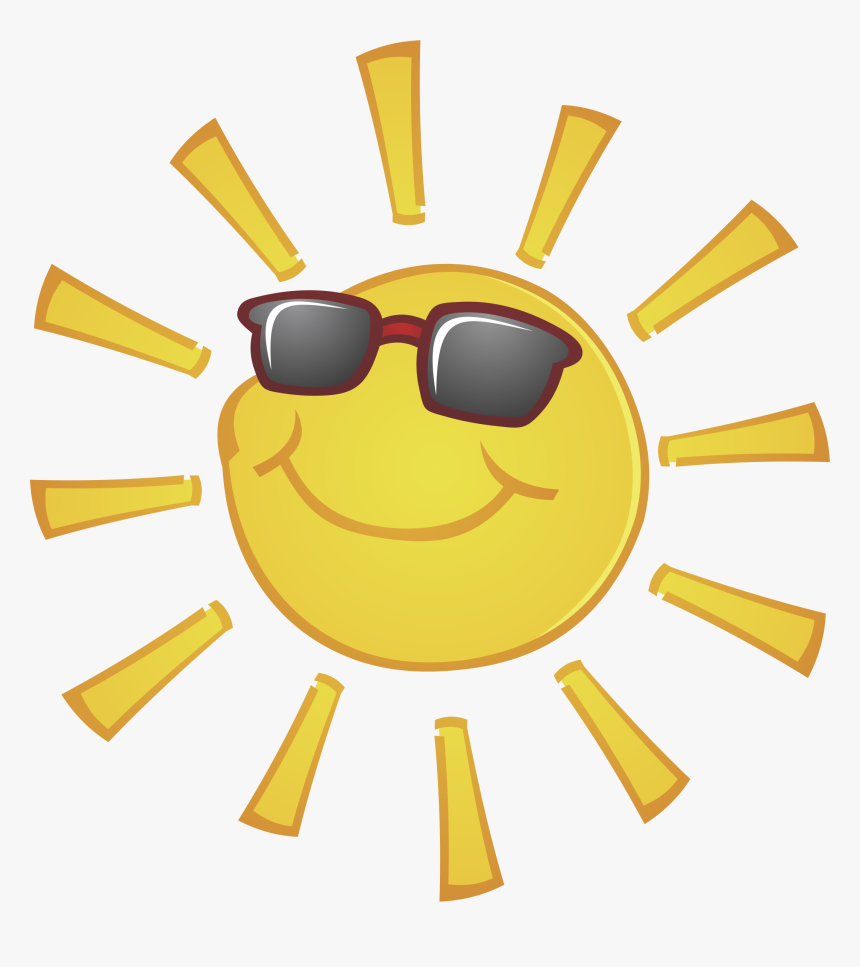 Sunglasses Sun With Free Download Png Hd Clipart - Sun With Glasses, Transparent Png, Free Download