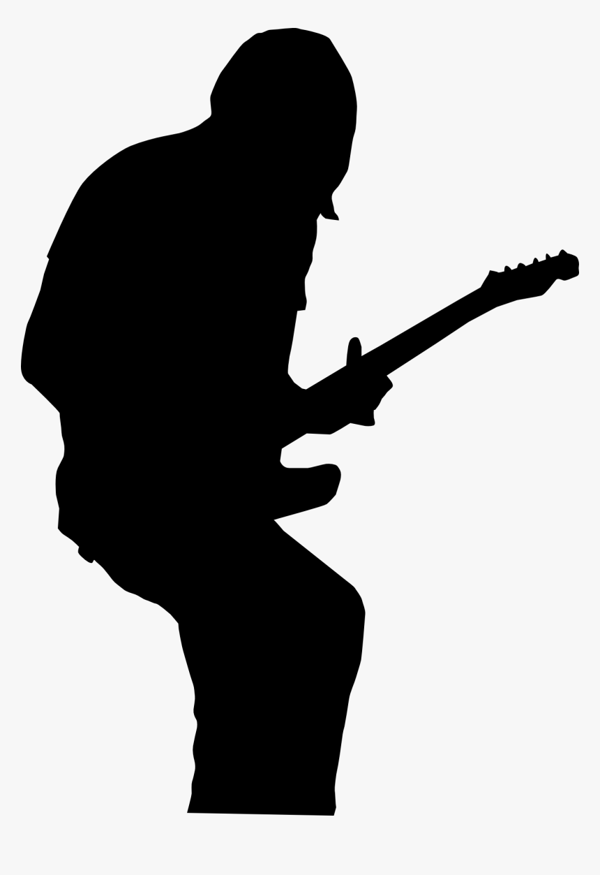 Guitarist, Silhouette, Guitar, Music, Musician, Rock - Guitarist Clipart Png, Transparent Png, Free Download