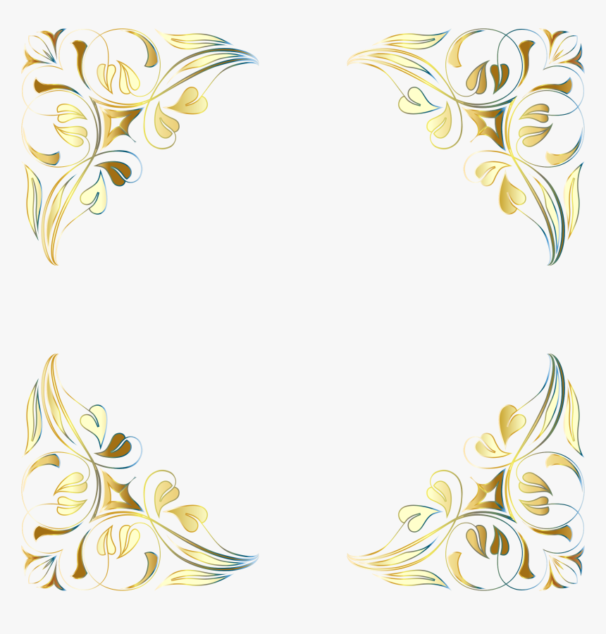 Transparent Wedding Flourish Png - Floral Frame Green Png, Png Download, Free Download