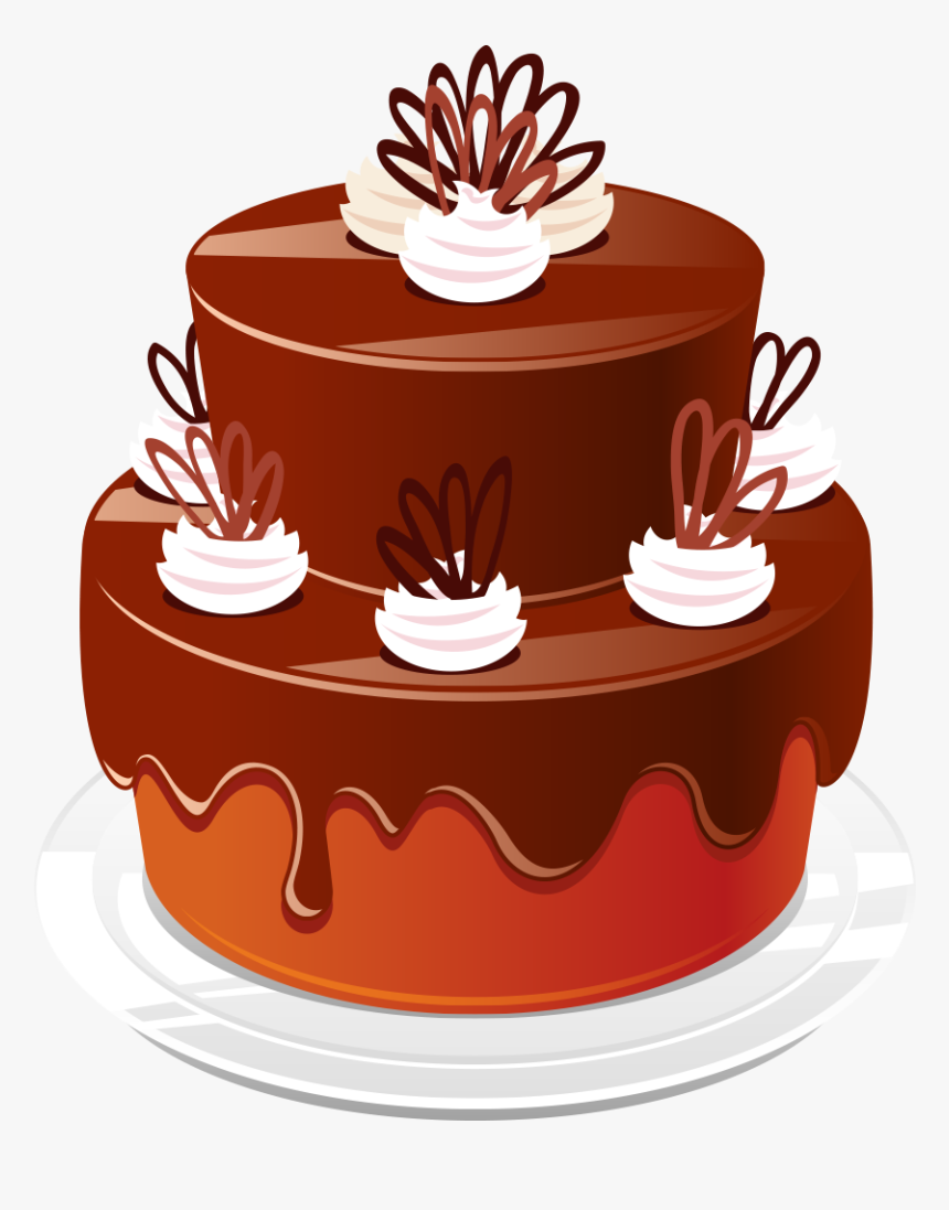 Chocolate Birthday Cake - Birthday Items Png Transparent, Png Download, Free Download