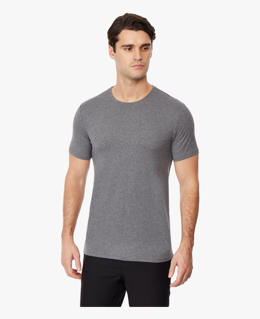 Png Man Grey - Grey Male T Shirt, Transparent Png, Free Download