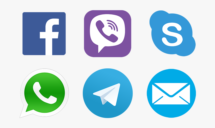 Alternative Channels Chat, Viber, Web Calls, Skype - Transparent Background Social Media Vector, HD Png Download, Free Download