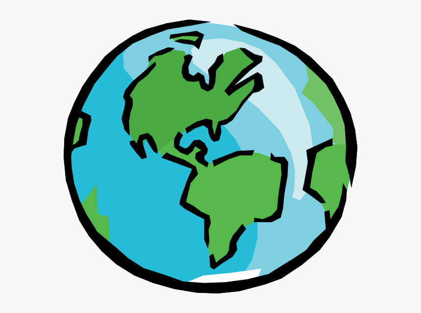 cartoon world globe clipart