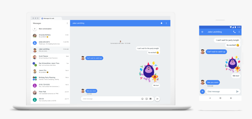 Android Messages Web, HD Png Download, Free Download