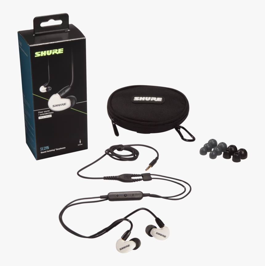 Shure Se215 Sound Isolating Earphones, HD Png Download, Free Download